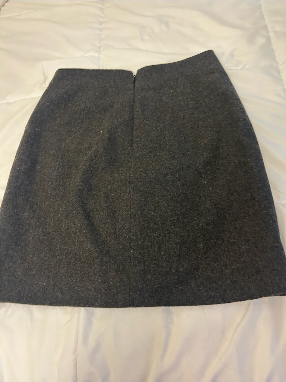 J. Crew Classic Dark Gray Women’s Wool Blend Skirt - Picture 8 of 9